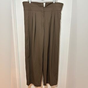 Babaton Brown Pleated Trousers size16